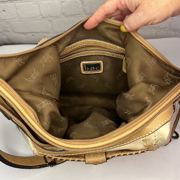 B.O.C. Tan & Cream Shoulder Bag - Picture 5 of 7